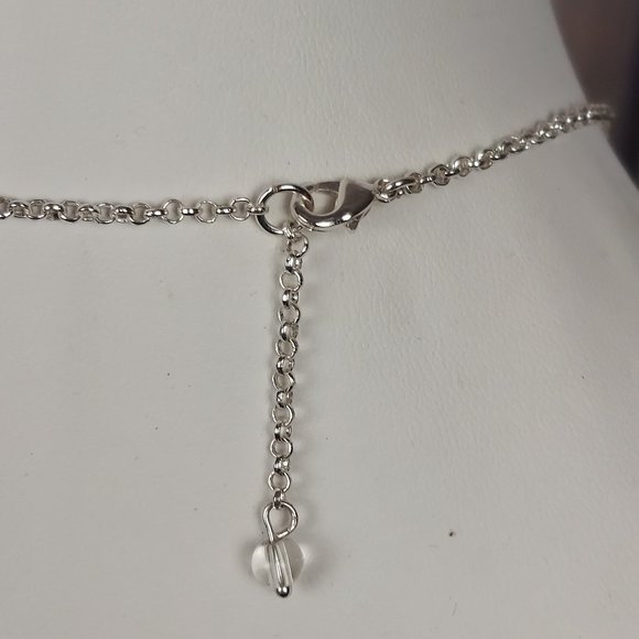 NEW NAPIER SILVER TONE MULTI-COLOR CRYSTAL Y DROP NECKLACE AND EARRING SET - Picture 8 of 9